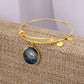 Blue Galaxy Bangle, Space Collection (18k Gold)